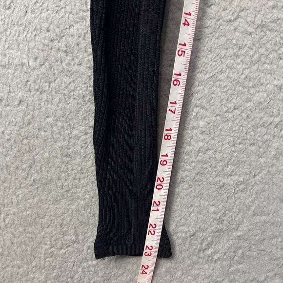 Jason Wu Criss Cross Tie Sweater Ribbed Knit Black Stretch Size M NWOT - Picture 7 of 10